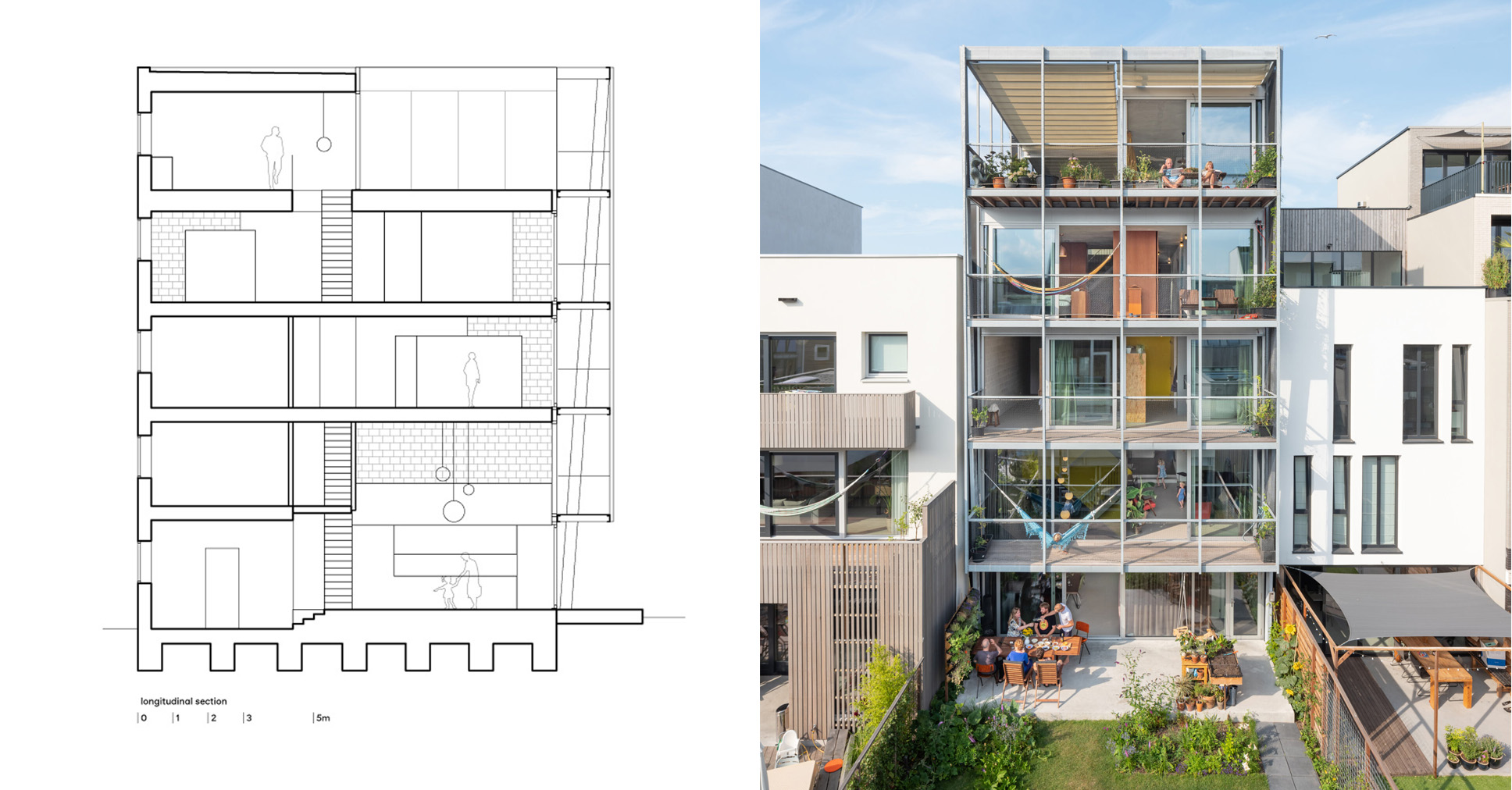 Architectural Drawings: 7 Designs for Intergenerational Housing in Plan and Section