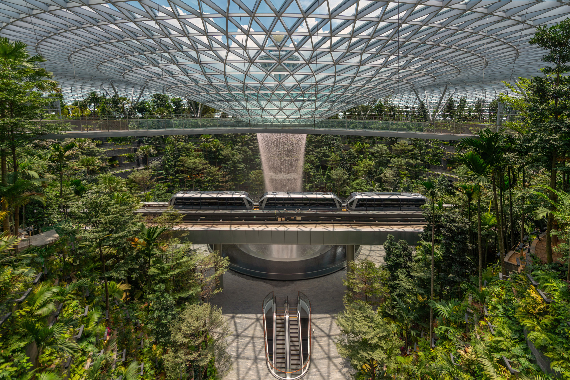 world's tallest indoor waterfall