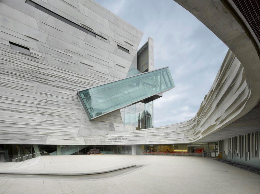 textured concrete, Perot Museum of Nature and Science by Morphosis Architects