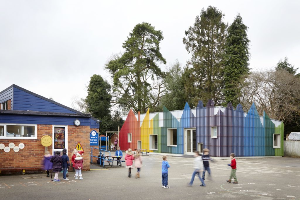 Colorful exterior of Preston Kindergarten