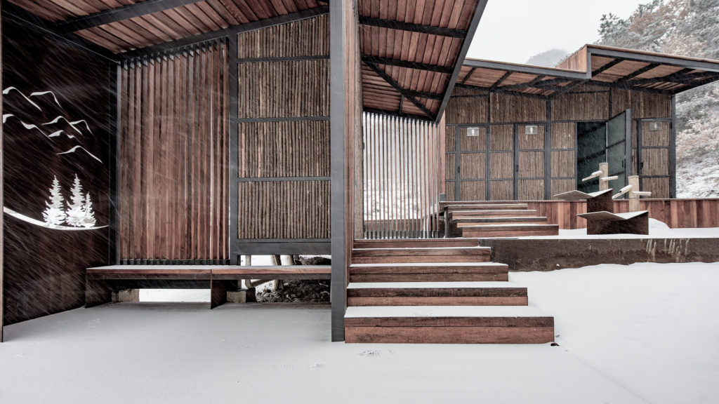 Matériel architectural Toilettes dans les montagnes par Atelier Scale, Yantai, Chine
