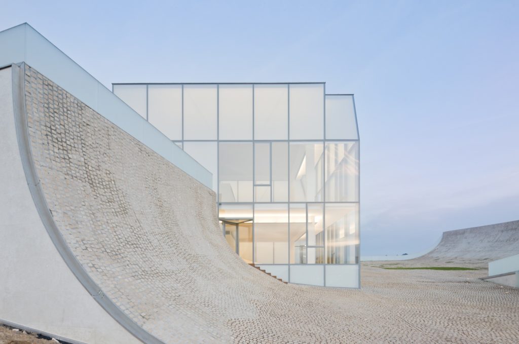 translucent glass, Museum of Ocean and Surf by Steven Holl Architects